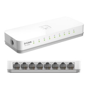 Switch D-Link DES-1008C, 8 RJ-45 10/100 Mbps, Auto MDI/MDI-X, Presentación en caja.