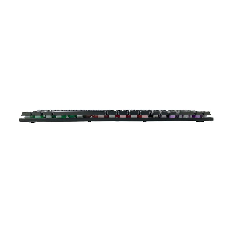 Teclado gamer TEROS TE-4072G, RGB, USB, negro