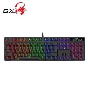 Teclado Genius GX Scorpion K12 Gaming RGB LED Mechanical USB AI Marrón Switch Negro