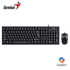 Teclado Genius + Mouse KM-100SE AI Copilot USB SP Negro