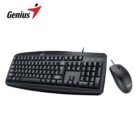 Teclado Genius + Mouse Smart KM-200 AI Copilot USB Multimedia SP Negro