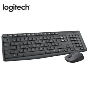 Teclado Logitech + Mouse MK235 Inalámbrico USB SP Negro