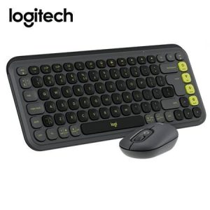 Teclado Logitech + Mouse Pop Icon Bluetooth/Inalámbrico SP / Copilot/ Grafito