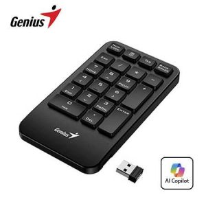 Teclado Numérico Genius Numpad 1000 AI Copilot Inalámbrico Silent Negro