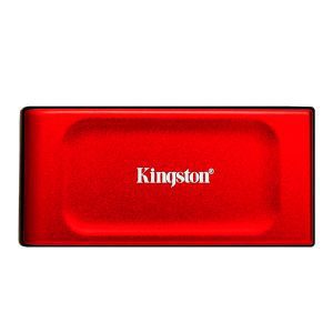 Unidad en estado sólido externa Kingston XS1000, 1TB, USB 3.2 Gen 2 Tipo-C, Color Rojo