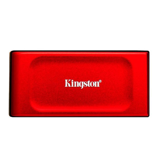 Unidad en estado sólido externa Kingston XS1000, 1TB, USB 3.2 Gen 2 Tipo-C, Color Rojo