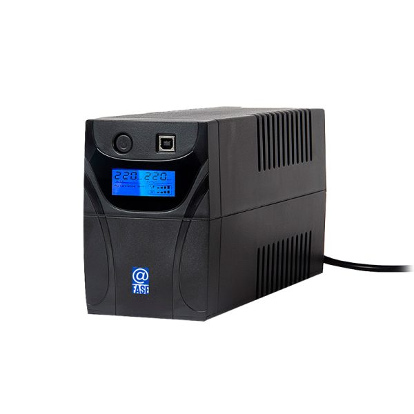 UPS Interactivo Elise @Fase, AUR-650-LCD-USB, 650VA / 360W, Puerto inteligente USB-HID.
